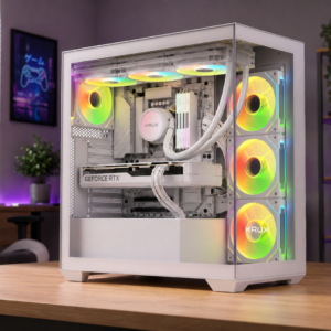 Zestaw PC 7 AM5<BR> AMD Ryzen 7 7800X3D DDR5 + RTX 5070 GDDR7 DLSS4 - Wersja WHITE